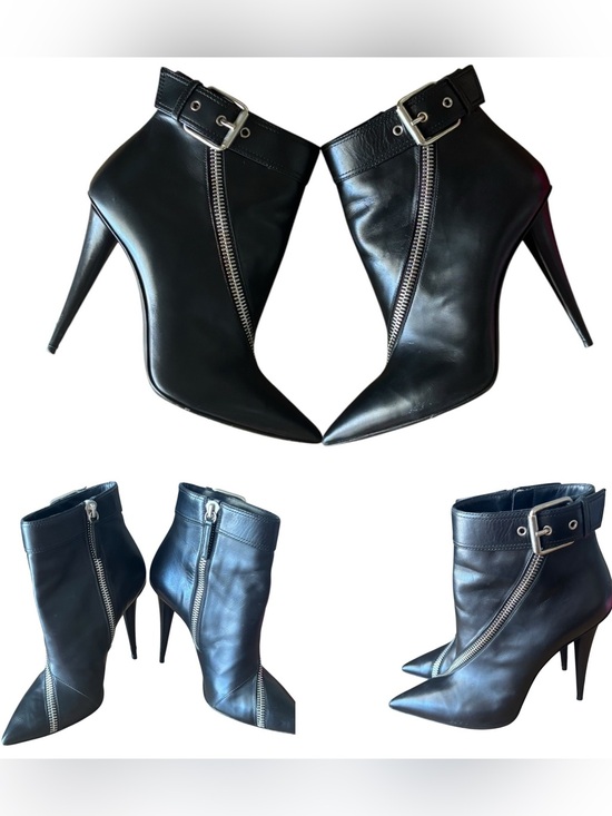 Giuseppe Zanotti Shoes - Giuseppe Zanotti Asymmetrical Zip Heeled Ankle Boot